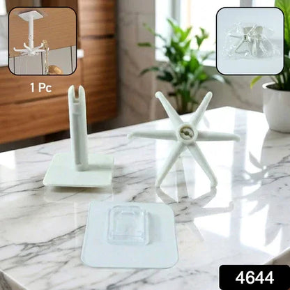 4644 360 Rotating Folding Hook Self-adhesive Waterproof Wall Mounted Hook - Zidbik