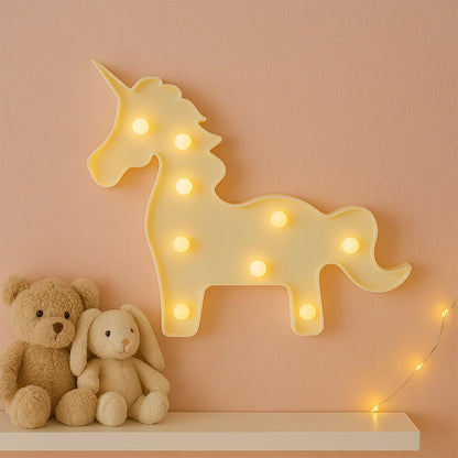 Unicorn Shaped Led Decorative Night Light (1 Pc) - Zidbik