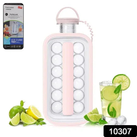 Ice Cube Trays 2 In 1 Portable Ice Ball Maker 17 Round Ice Cube Mold (1 Pc) - Zidbik