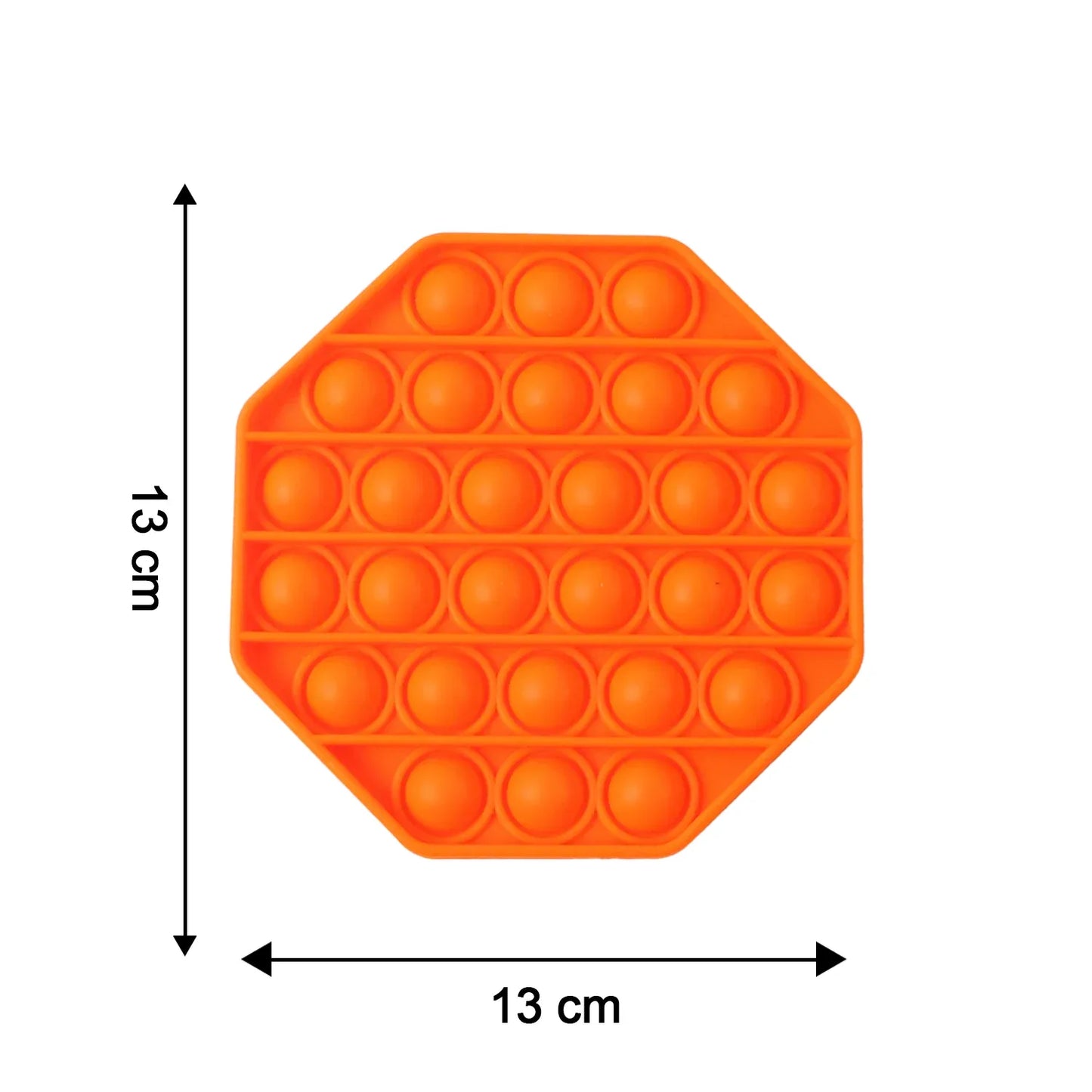 Premium Hexagon Shape Silicone Pop It Fidget Toy (1 Pc) - Zidbik