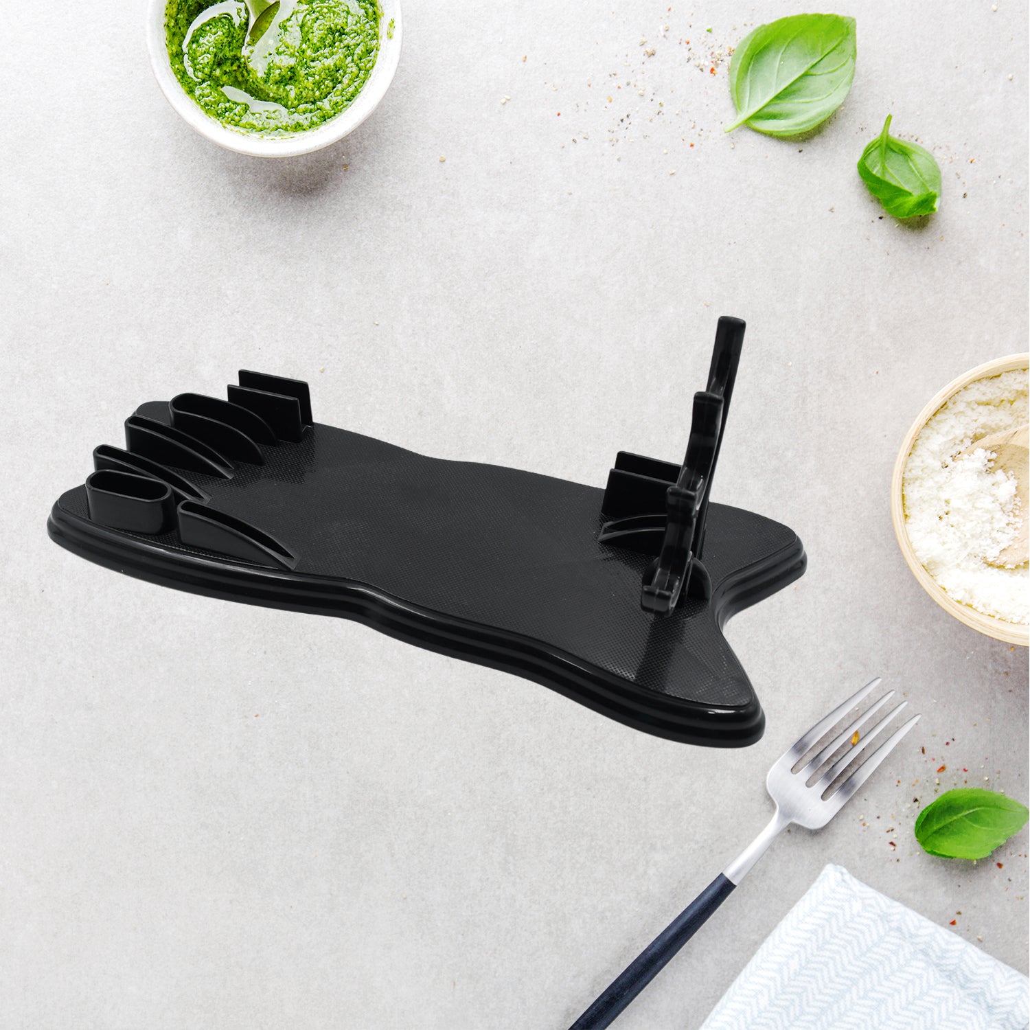 5914  Plastic Kitchen Knife Drawer Organizer Knife Stand Storage For Your Kitchen. Replace Your Knife Block With A Revolutionary Product. Clear Your Counter Top Of Clutter And Easily Identify The Desired Knife (1pc) - Zidbik