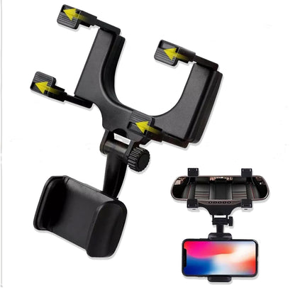 6279 Rear View Mobile Holder Universal Vehicle Rear View Mirror Mobile Phone Mount Stand - Zidbik