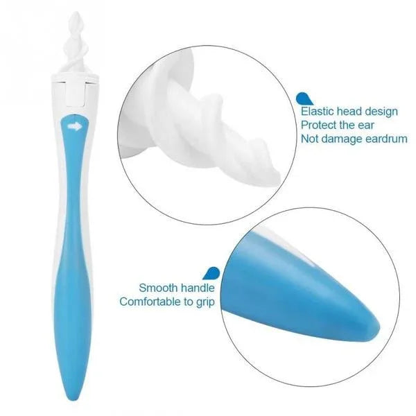 4656 Smart Swab Silicone Easy Earwax Removal With 16 Replacement Disposable Soft Tipsear Wax - Zidbik