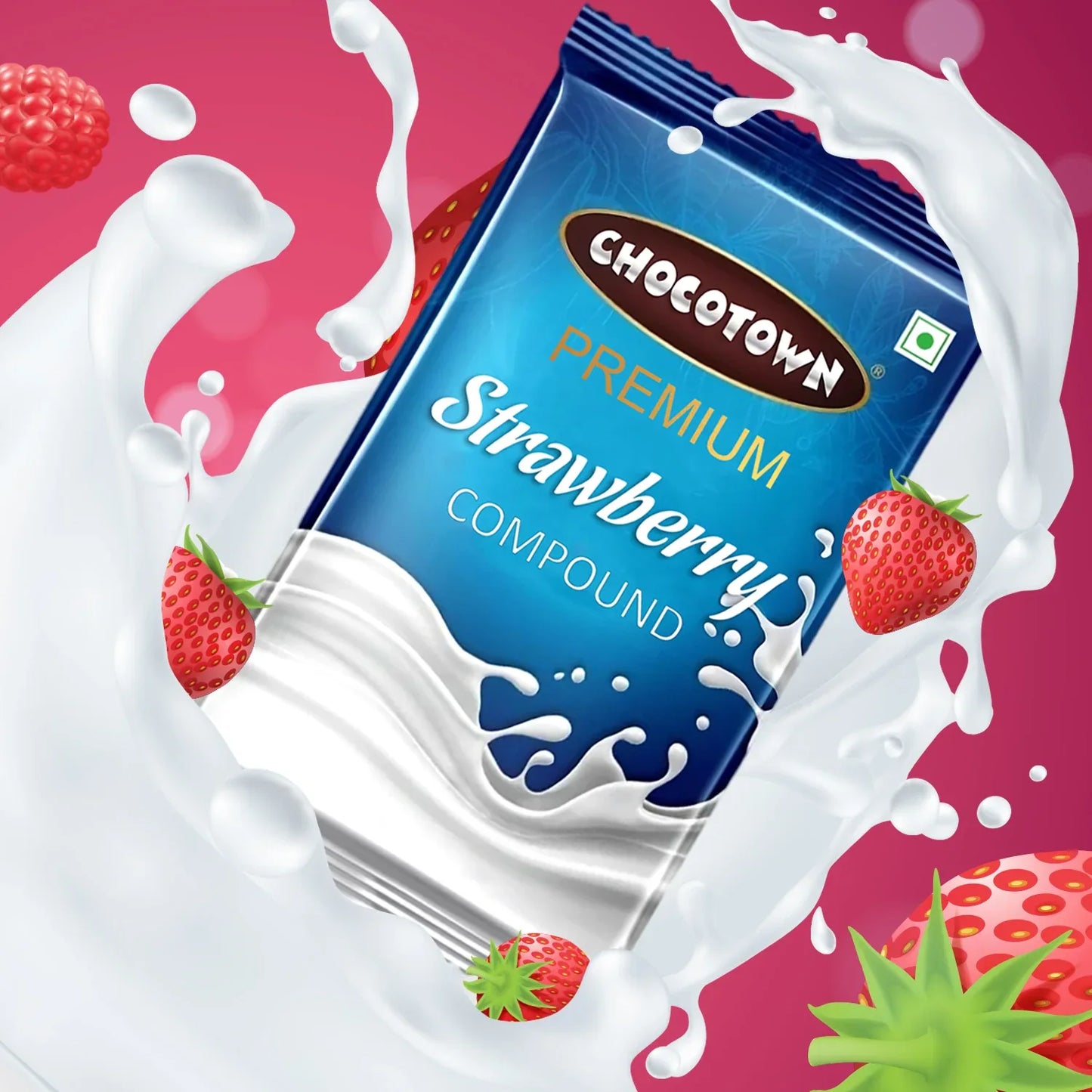 Chocotown Premium Strawberry Compound (500gm) - Zidbik
