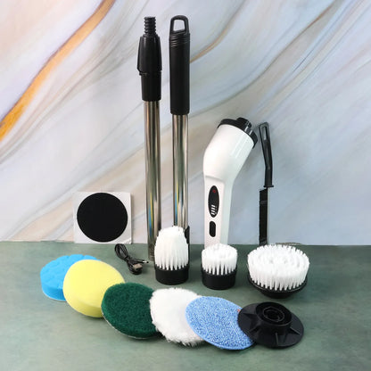 9-in-1 Electric Spin Scrubber - (1 Set) - Zidbik