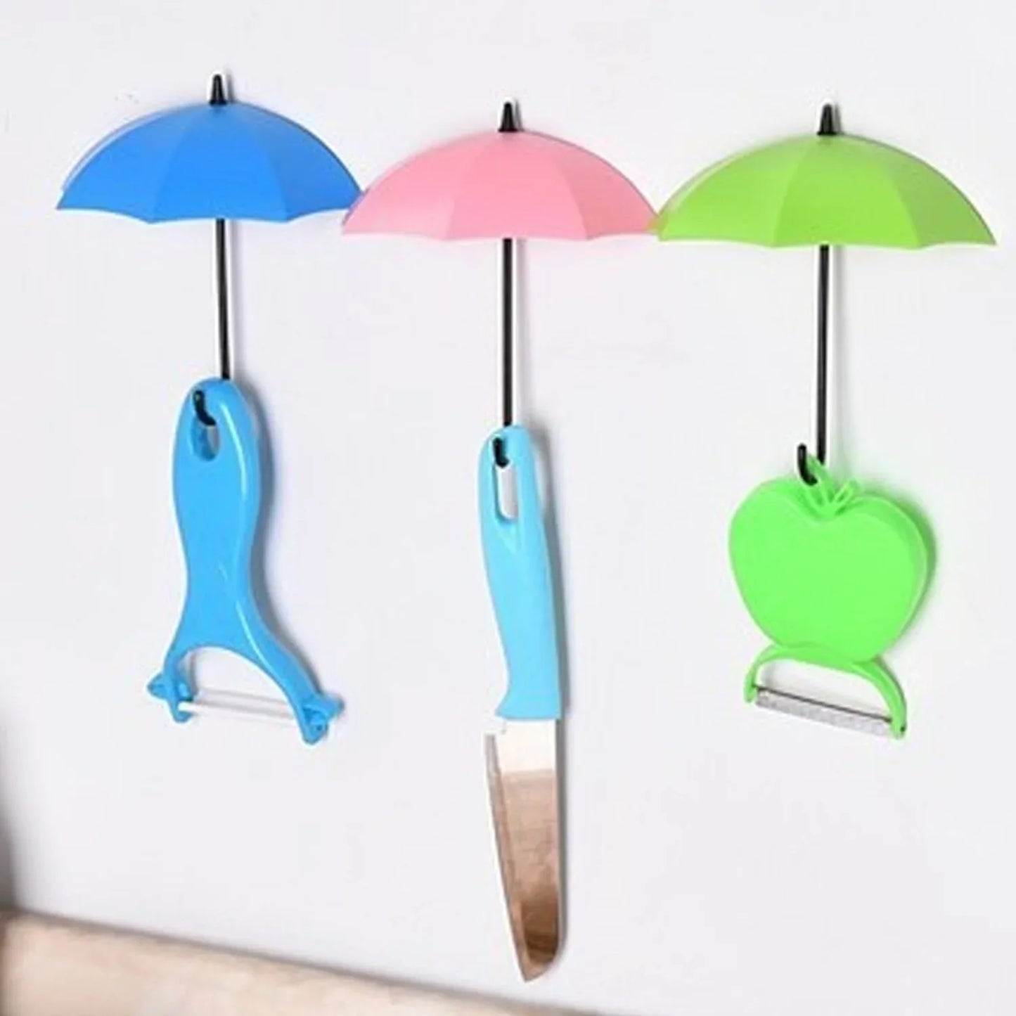 1783 Colourful Umbrella Key Holder - Zidbik