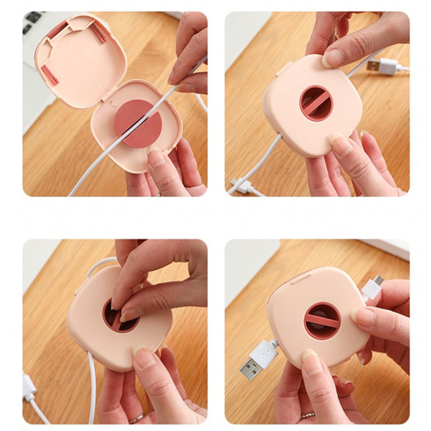 6418 Portable Travel Organiser Case For Data Cables Charger Pen Drives Memory Card - Zidbik