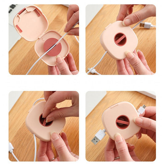 6418 Portable Travel Organiser Case For Data Cables Charger Pen Drives Memory Card - Zidbik