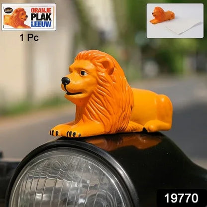 Premium Oranje Plak Leeuw Lion Car Dashboard Toy (1 Pc) - Zidbik
