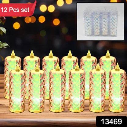 Festive Lighting For Any Occasion 12 Pack Led Tealight Candles - Zidbik