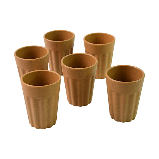 Konvex Traditional Chai Cups (125 Ml  6 Pc) - Zidbik