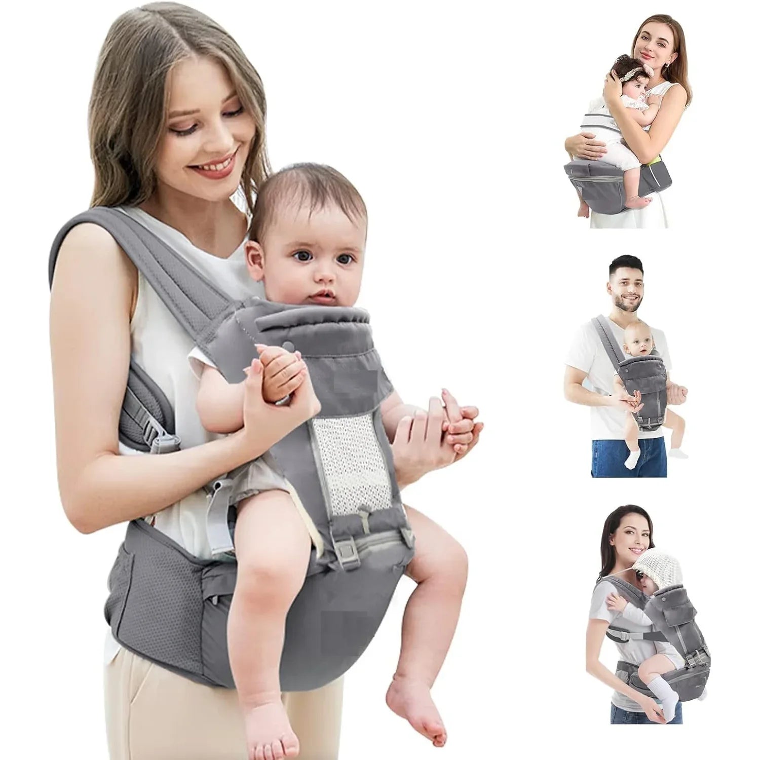 Ergonomic Baby Carrier Bag Baby Holder Carrier (1 Pc) - Zidbik