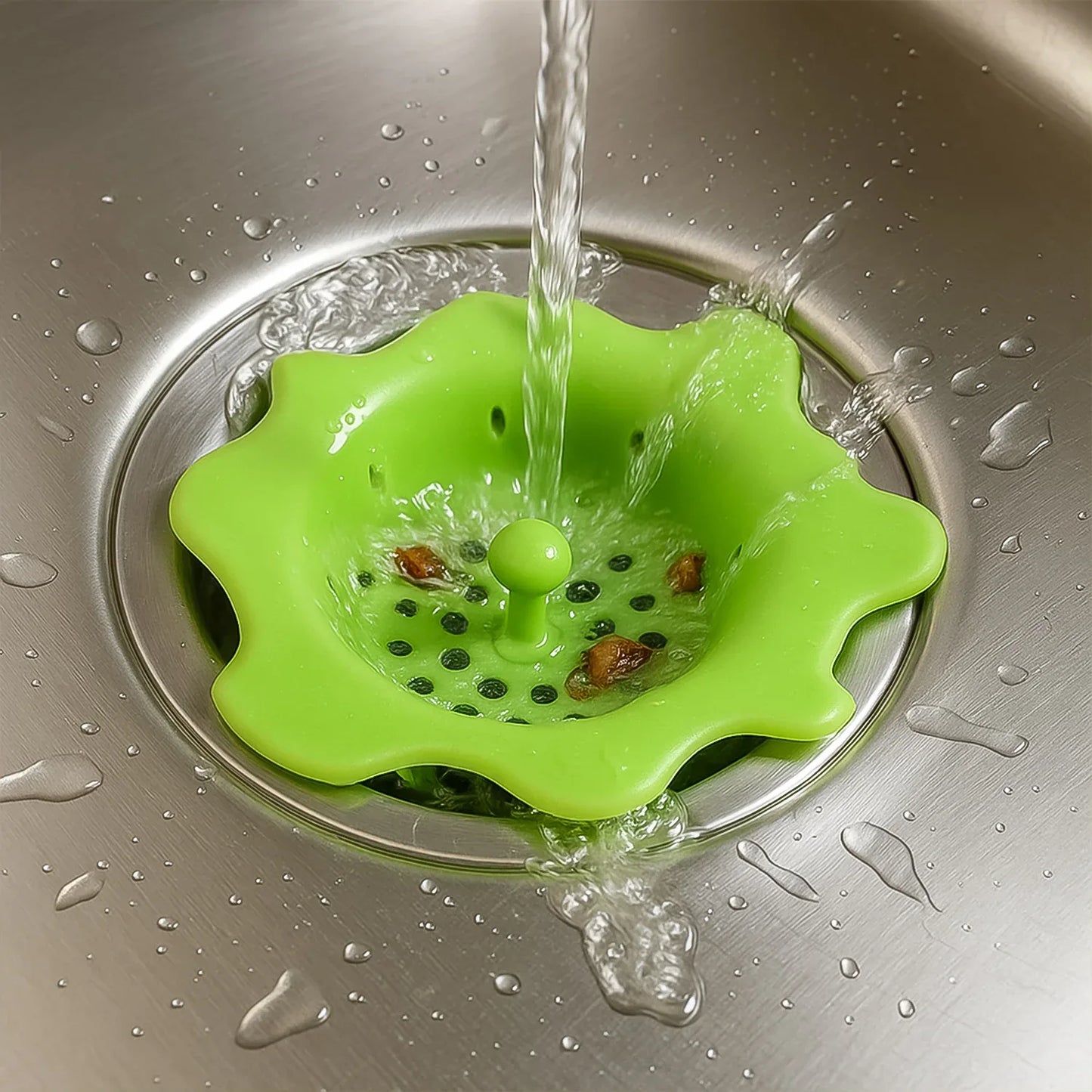 Flexible Silicone Sink Strainer Drain Hair Catcher - Zidbik