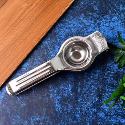 Supermom 2-in-1 Heavy Duty Stainless Steel Lemon Squeezer With Built-in Bottle Opener - Zidbik
