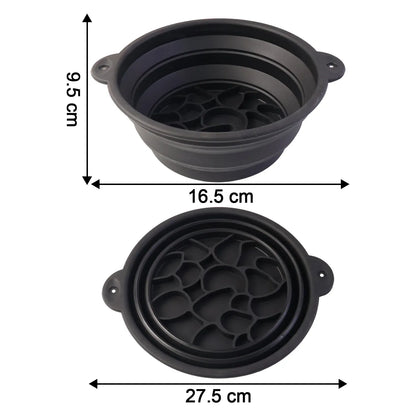 Portable Foldable Silicone Ice Bath Bowl (1 Pc) - Zidbik