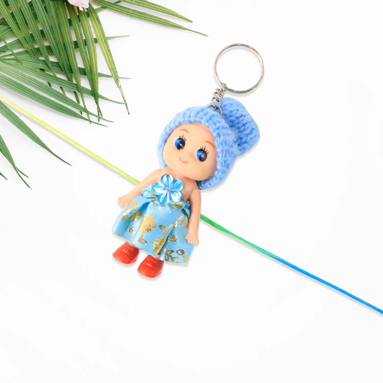 Multifunction Doll Rakhi For Kids Cute Soft Toy Rakhi With Keychain Use Decorative Fancy Rakhi Cum Keyring For Boys Girls - Zidbik