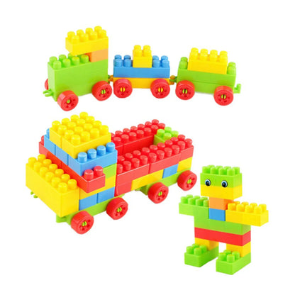 8094 Blocks Set For Kids Play Fun And Learning Blocks For Kids Games For Children Block Game Puzzles Set Boys Children (Multicolor 60 Bricks Blocks) - Zidbik