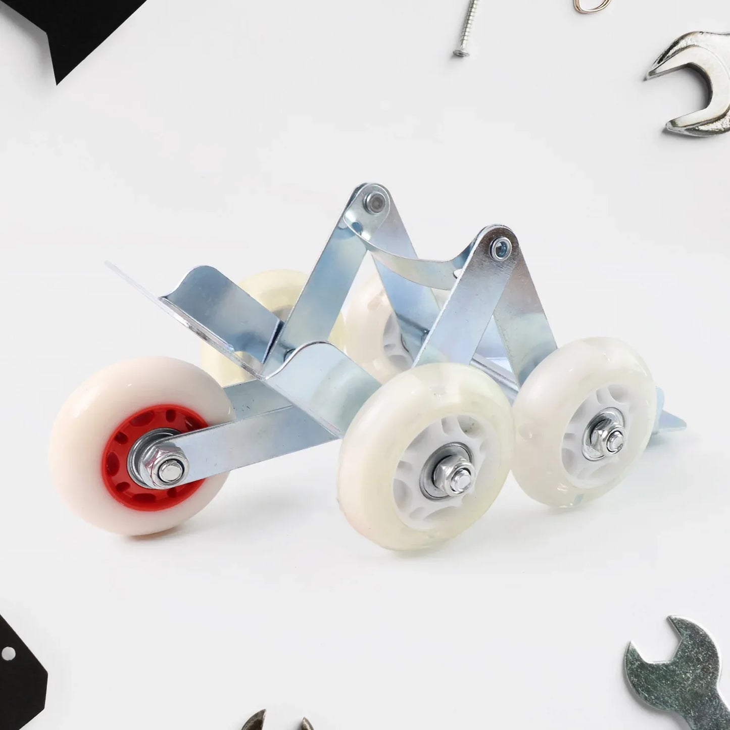 Heavy-duty Motorcycle Front Wheel Parking Roller Stand (1 Pc) - Zidbik