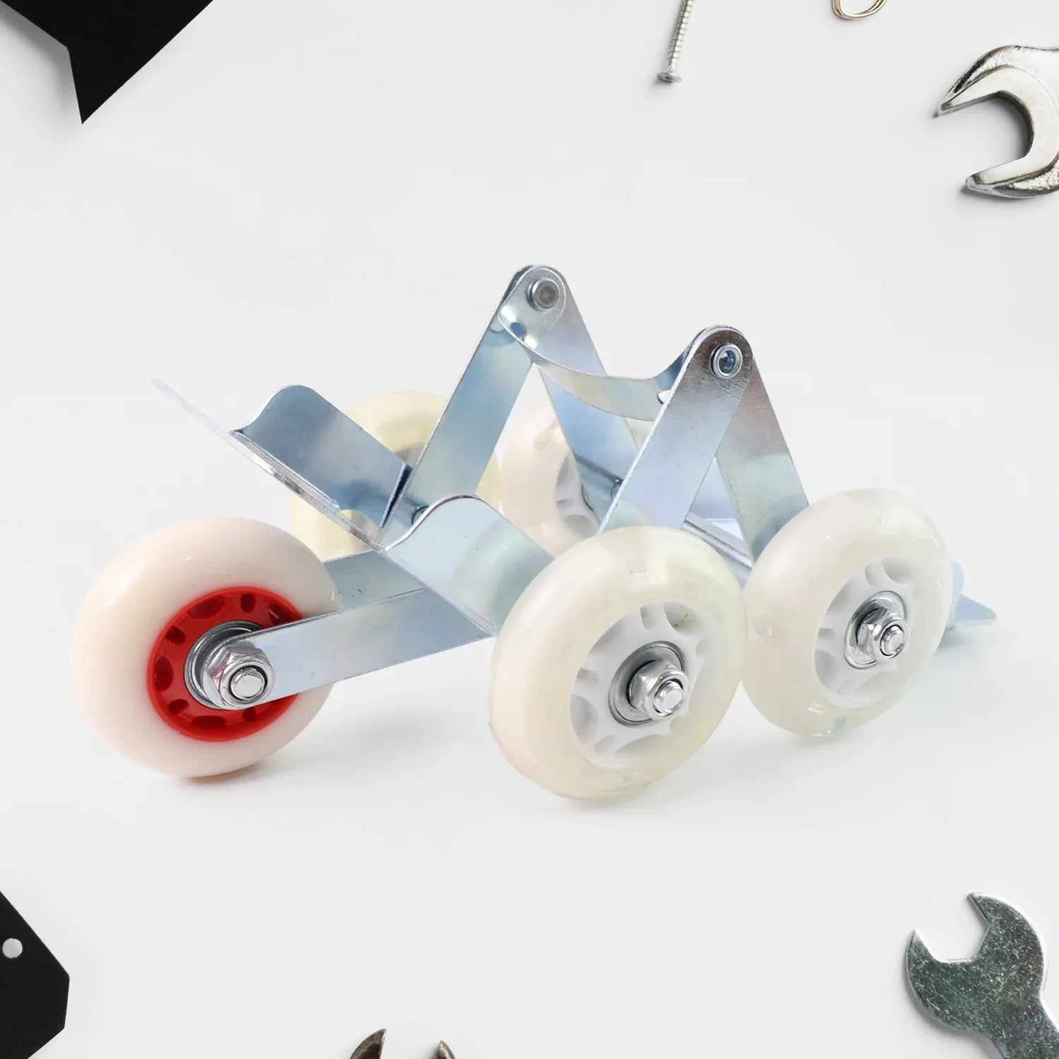 Heavy-duty Motorcycle Front Wheel Parking Roller Stand (1 Pc) - Zidbik