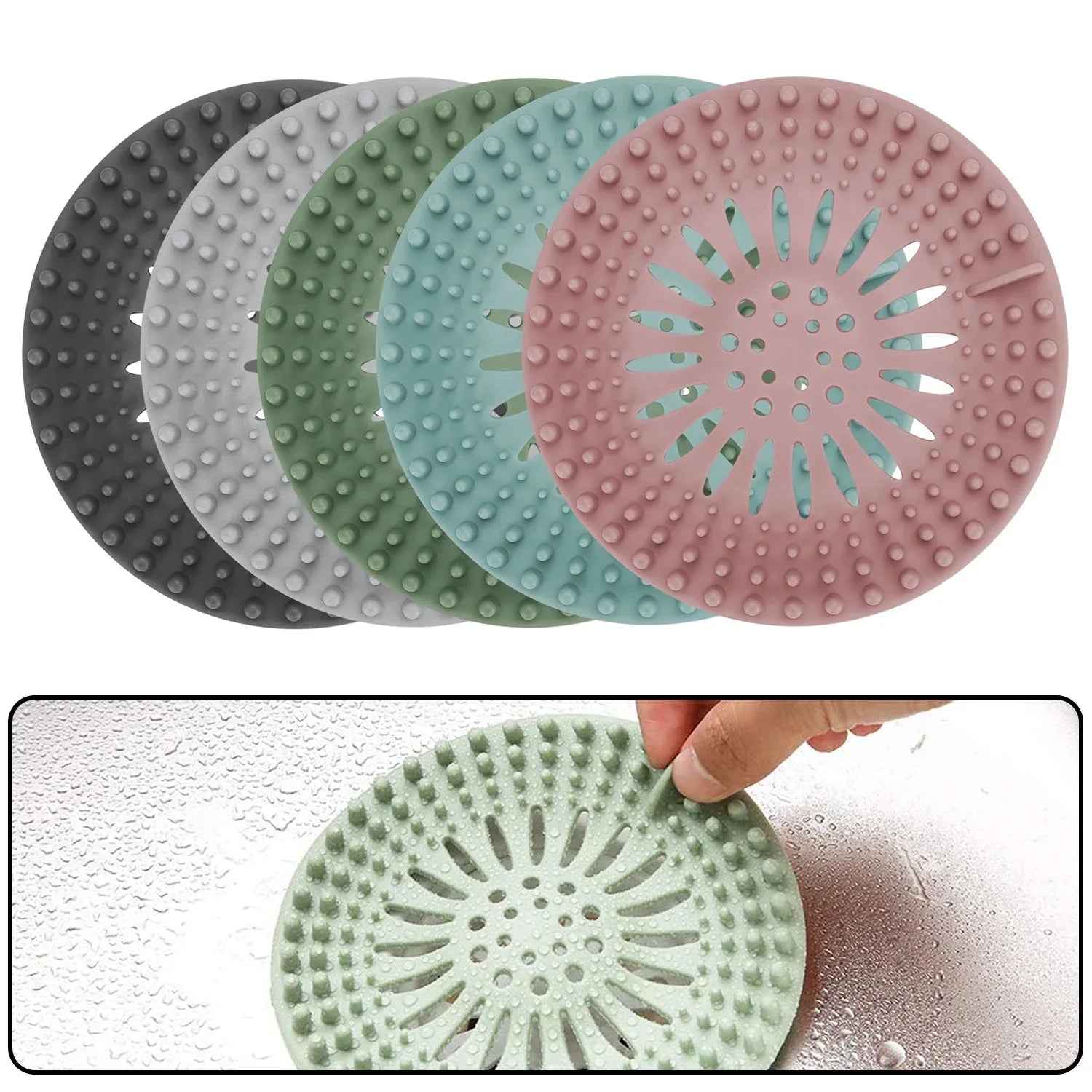 4738 Shower Drain Cover Used For Draining Water Present Over Floor Surfaces Of Bathroom And Toilets Etc. - Zidbik