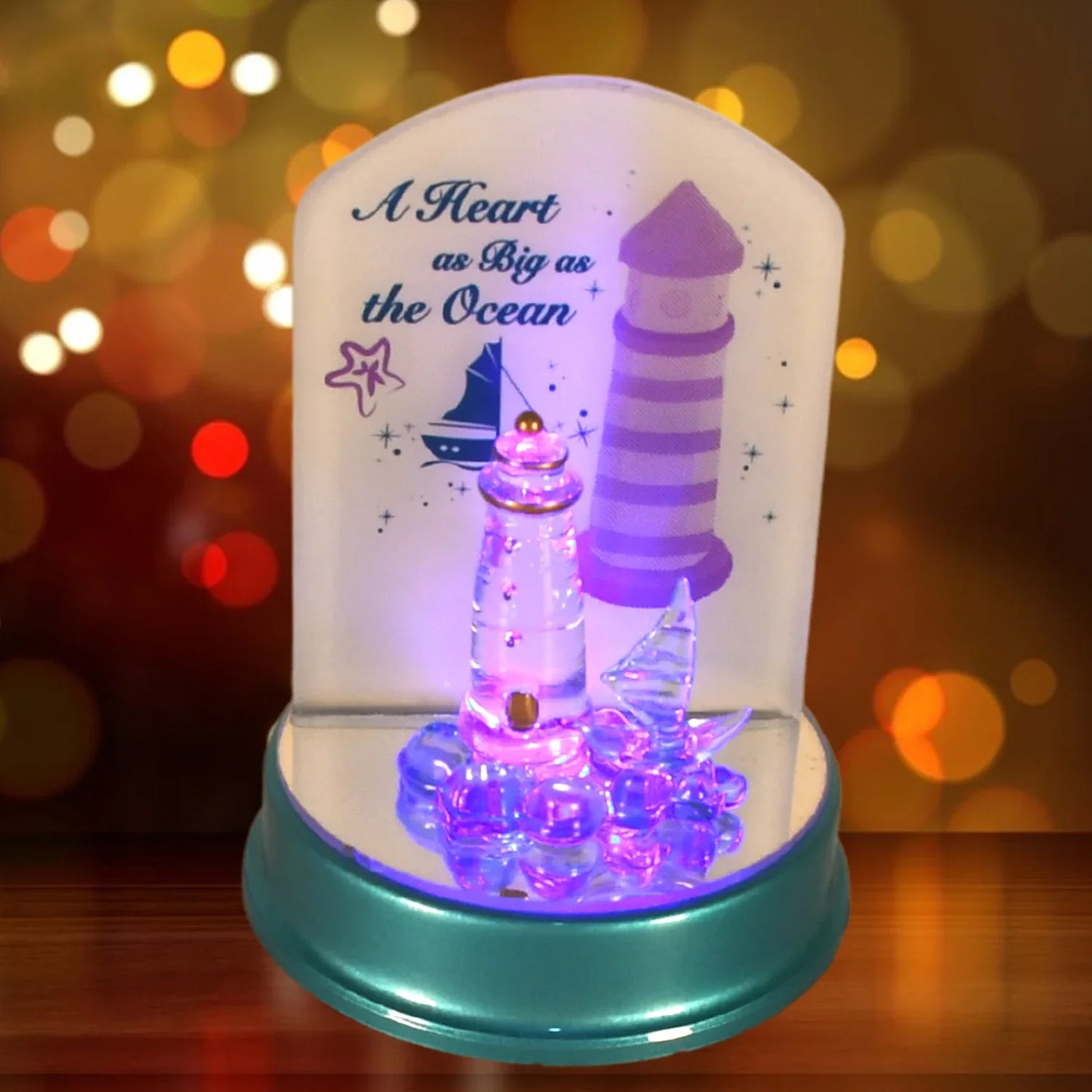 Cute Cartoon Lovely Gift Night Light Multi-color Light Showpiece Valentines Day Gift Cute Anniversary Wedding Birthday Unique Gift Home Decoration Gift Battery Operated (3 Battery Included) - Zidbik