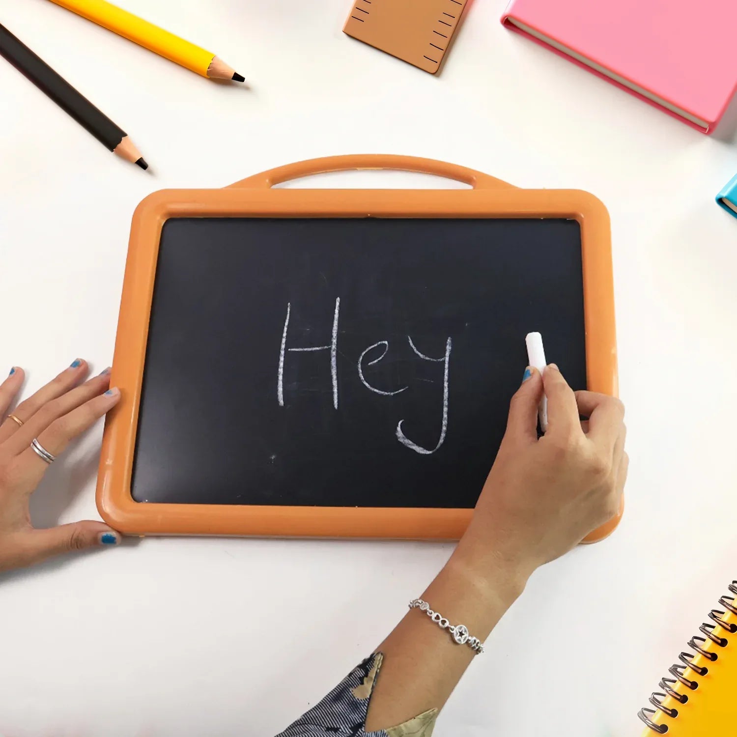 2-in-1 Double-sided Write And Wipe Educational Drawing Board For Kids (1 Set) - Zidbik