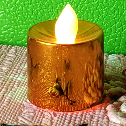 Electrical Candles Diya Led Tea Light Plastic Candle Light Candle Candle (24 Pc Set) - Zidbik