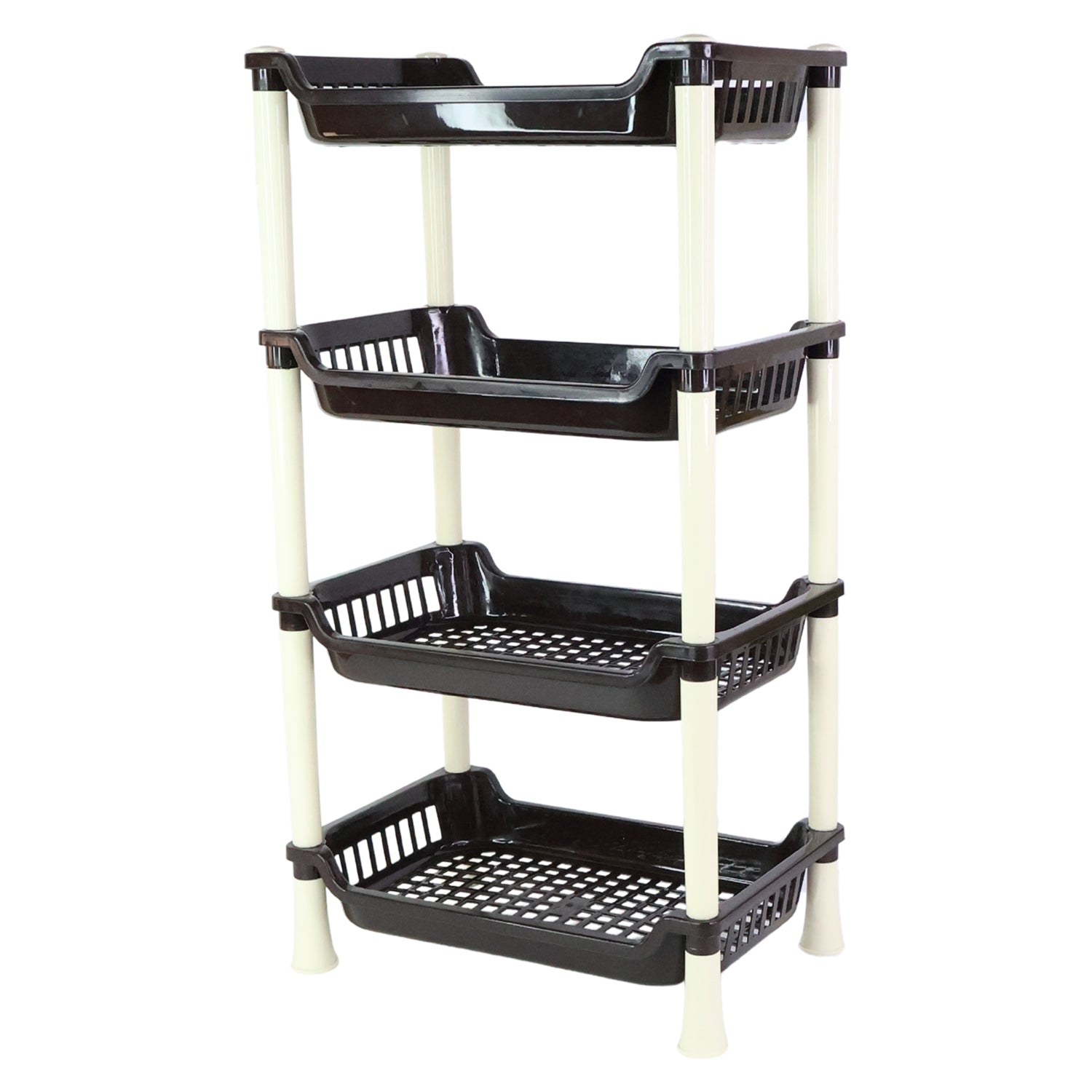 Apex 4-layer Small Multipurpose Plastic Storage Rack - Zidbik