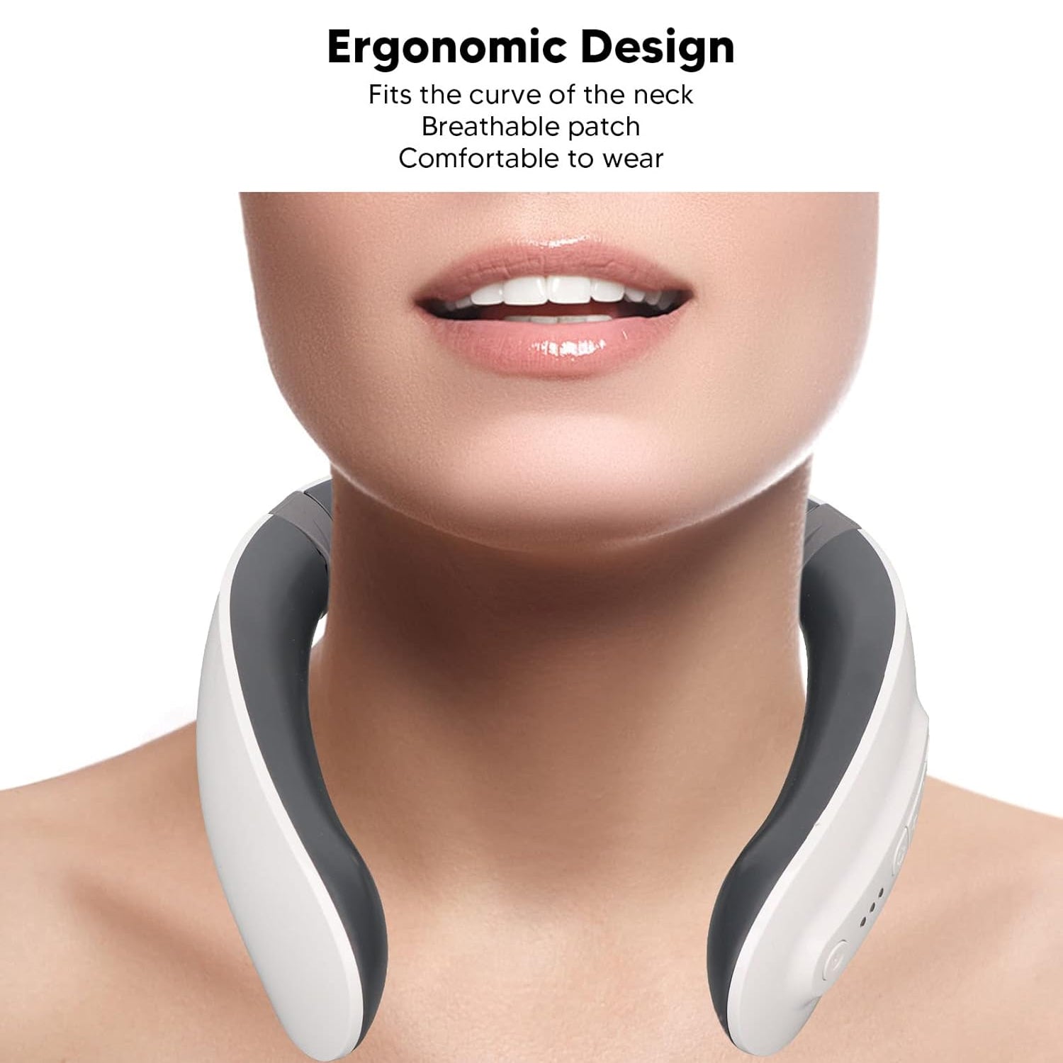 4 Heads Smart Electric Neck And Back Pulse Massager (1 Pc) - Zidbik