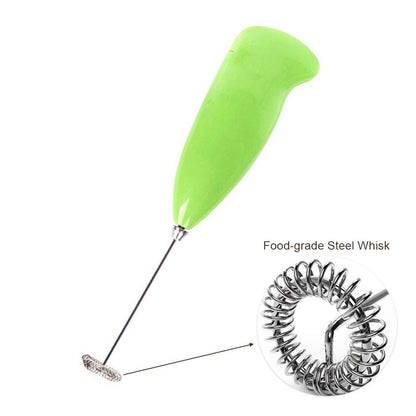 0849 Electric Handheld Milk Wand Mixer Frother For Latte Coffee Hot Milk - Zidbik