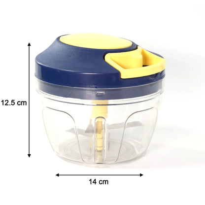 0089 Chopper With 4 Blades For Effortlessly Chopping Vegetables And Fruits For Your Kitchen (650ml) - Zidbik