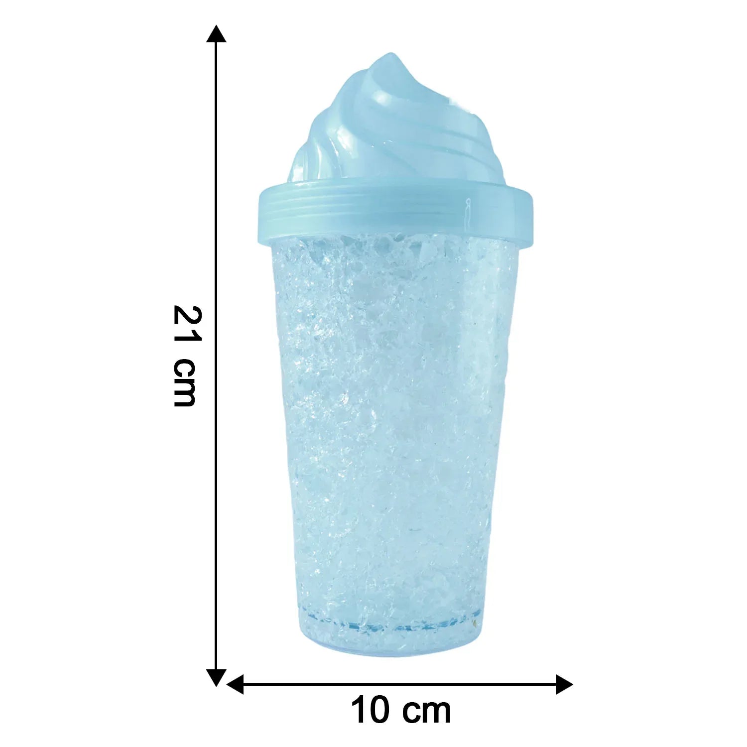 Cute Ice Cream Swirl Design Tumbler Sipper Bottle (500 Ml 1 Pc) - Zidbik