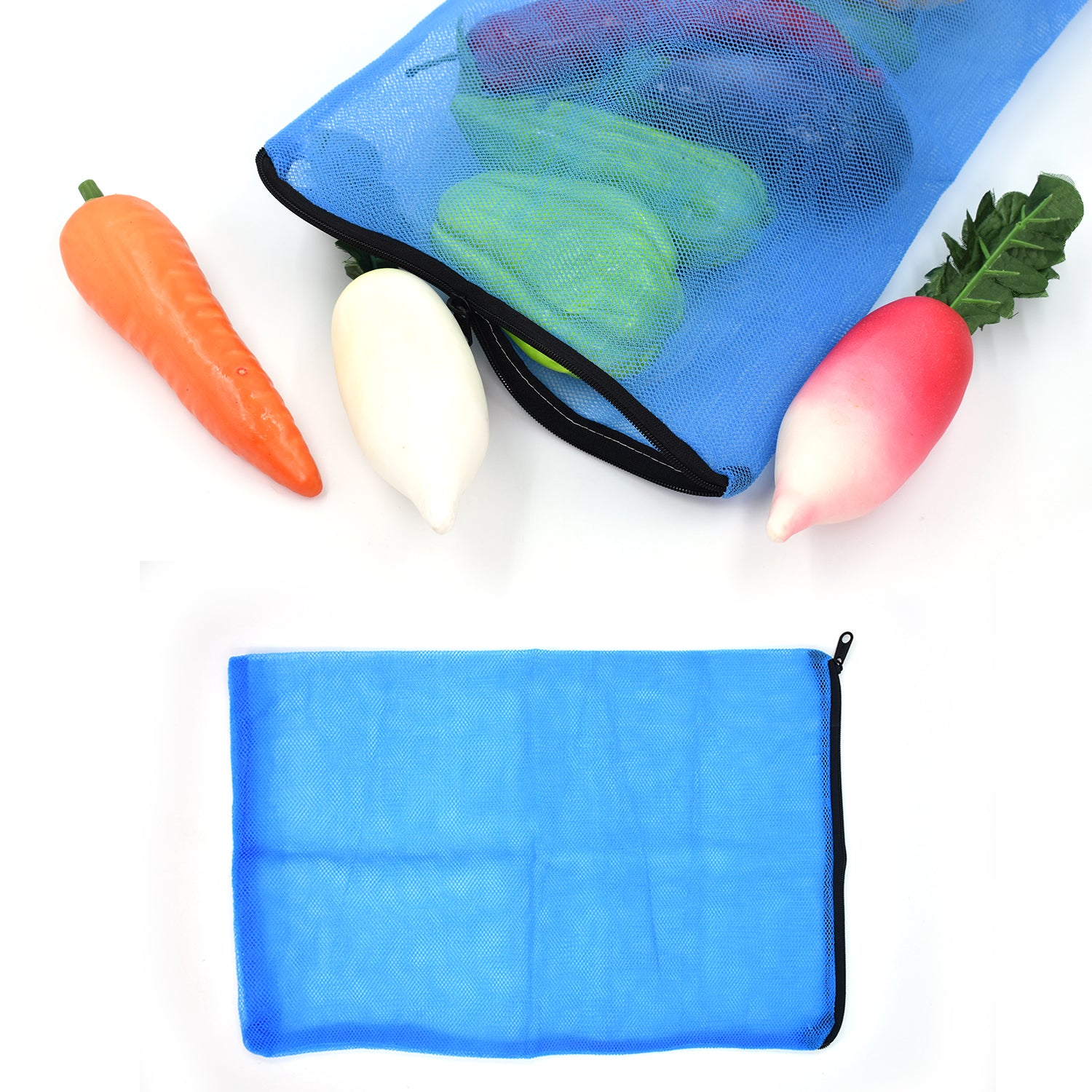 7072 Food Covers Fridge Storage Bag For Vegetables And Fruits With Zipper - Zidbik