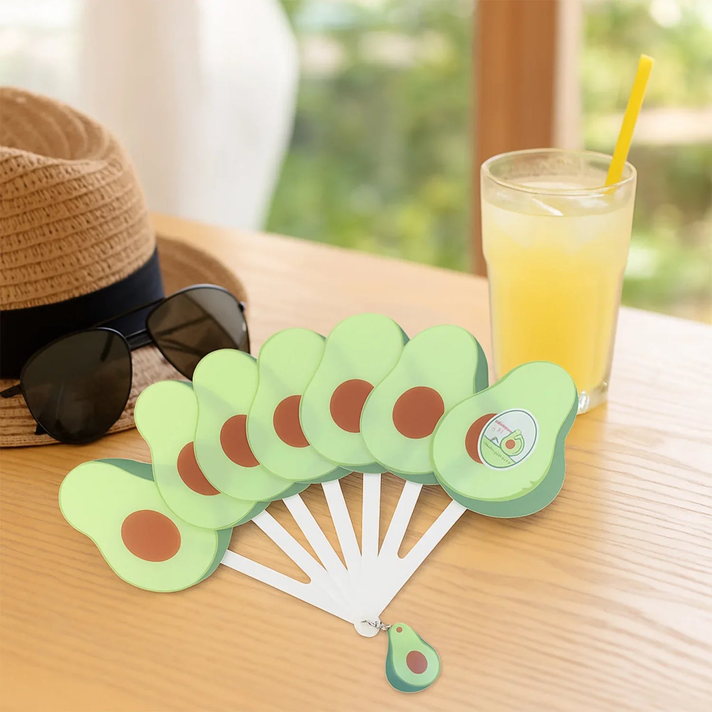 Foldable Pocket Fan With Keychain (1 Pc) - Zidbik