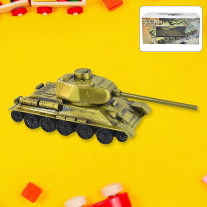 Retro Iron Art Tank Model Nostalgia Tank Crafts Home Decor Ornament Desktop Decorations For Office Living Room Childrens Room Gift (Metal) - Zidbik