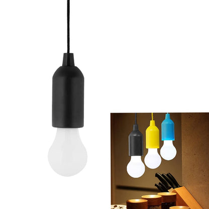 12899 1pcs Led Bulbs Pull Cord Light Led Pull Cord Light Hanging Led Bulb Pull Wire Drawstring Light Bulb Black Led Pendant Lights - Zidbik