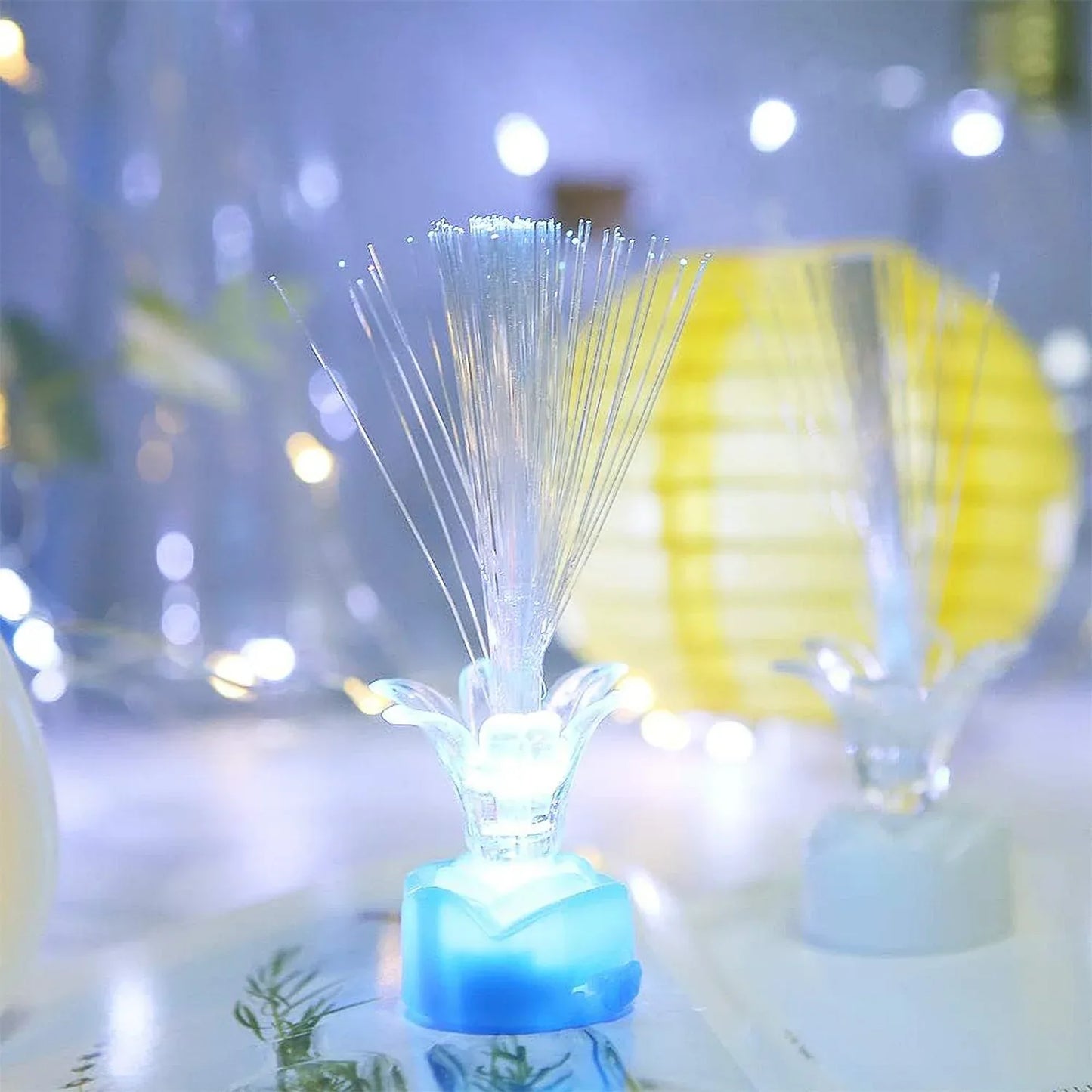 Multi-color Led Fiber Optic Flower Night Lamps (Mix Color 3 Pc) - Zidbik