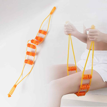 Handheld Back Massage Roller Rope (1 Pc)