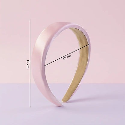 Elegant Padded Satin Finish Hairband (1 Pc) - Zidbik