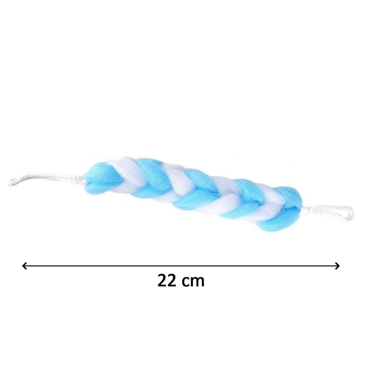 6072 Hanging Bath Shower Long Loofah Sponge Pouf Body Scrubber Small Size (Pack Of 6) - Zidbik