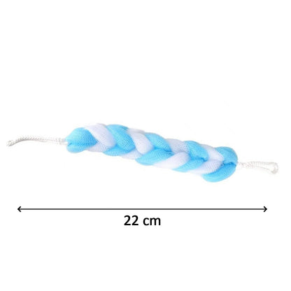 6072 Hanging Bath Shower Long Loofah Sponge Pouf Body Scrubber Small Size (Pack Of 6) - Zidbik