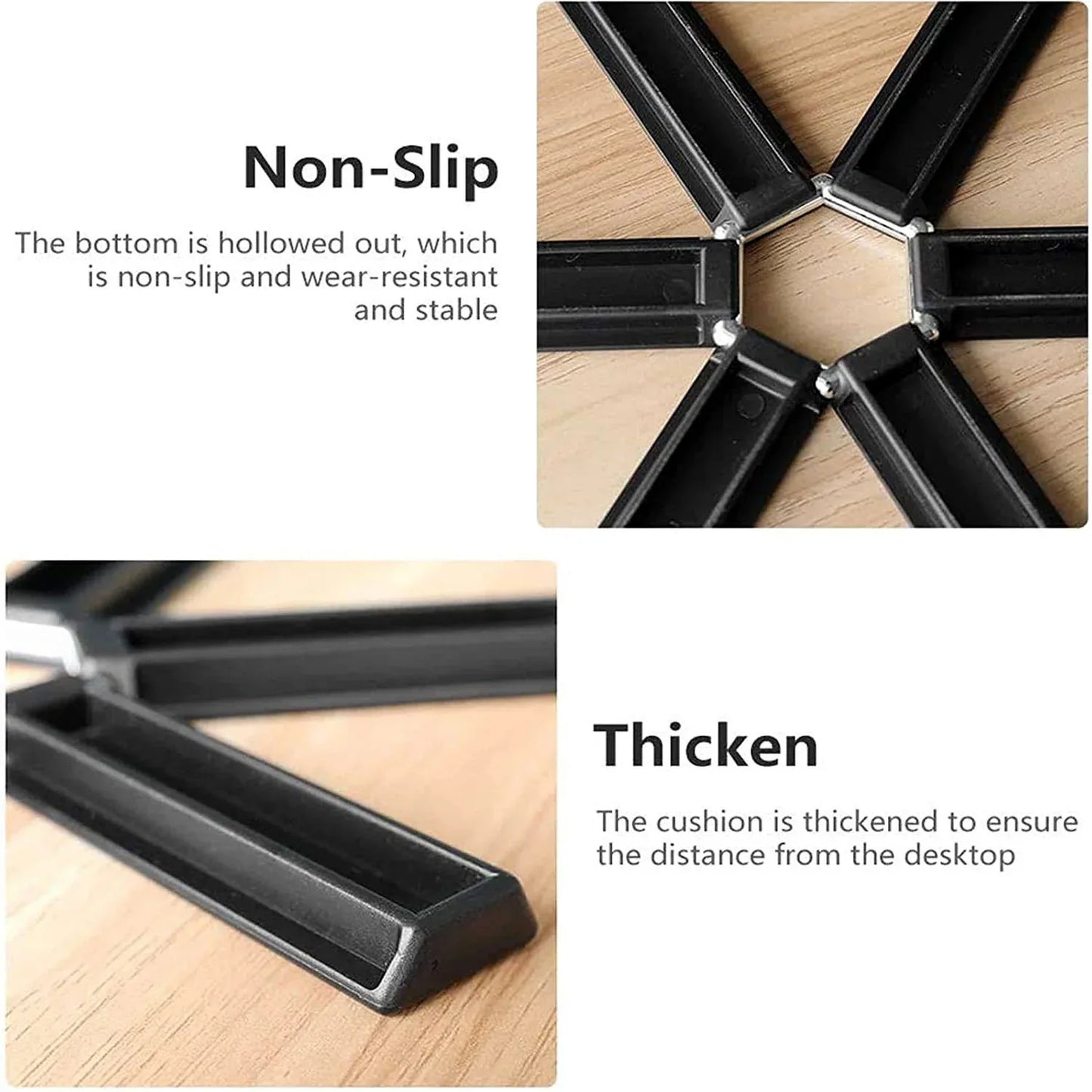 Folding Insulated Pad For Hot Pots - Foldable Trivet Mats (1 Pc) - Zidbik