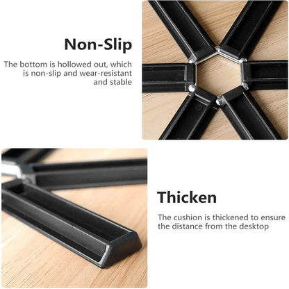Folding Insulated Pad For Hot Pots - Foldable Trivet Mats (1 Pc) - Zidbik