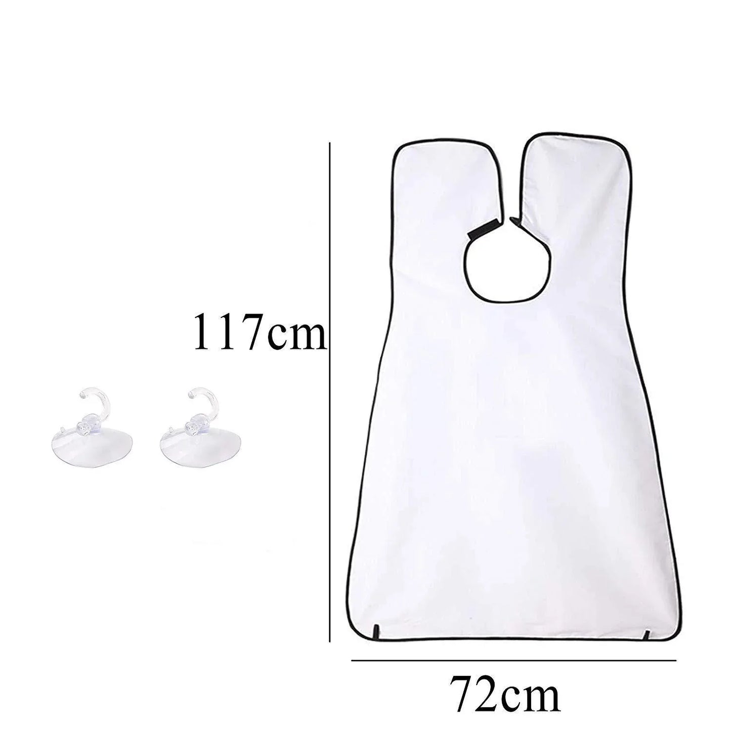 1417 Beard Apron Hair Clippings Catcher Grooming Bib - Zidbik