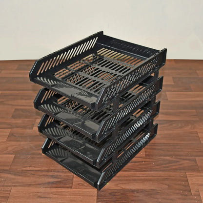 8865 File Cabinets Storage Rack Magazine Newspaper Rack Filing Cabinet Four-layer File Rack Stacking Rack Desktop File Storage Rack Office Data File Rack Drawer Type Classification Cabinet Desktop File Holder Organizer For Office (4 Layer) - Zidbik