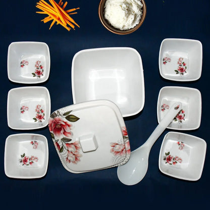 Hector High Quality Dinning Dinner Pudding Set (9 Pcs Set) - Zidbik