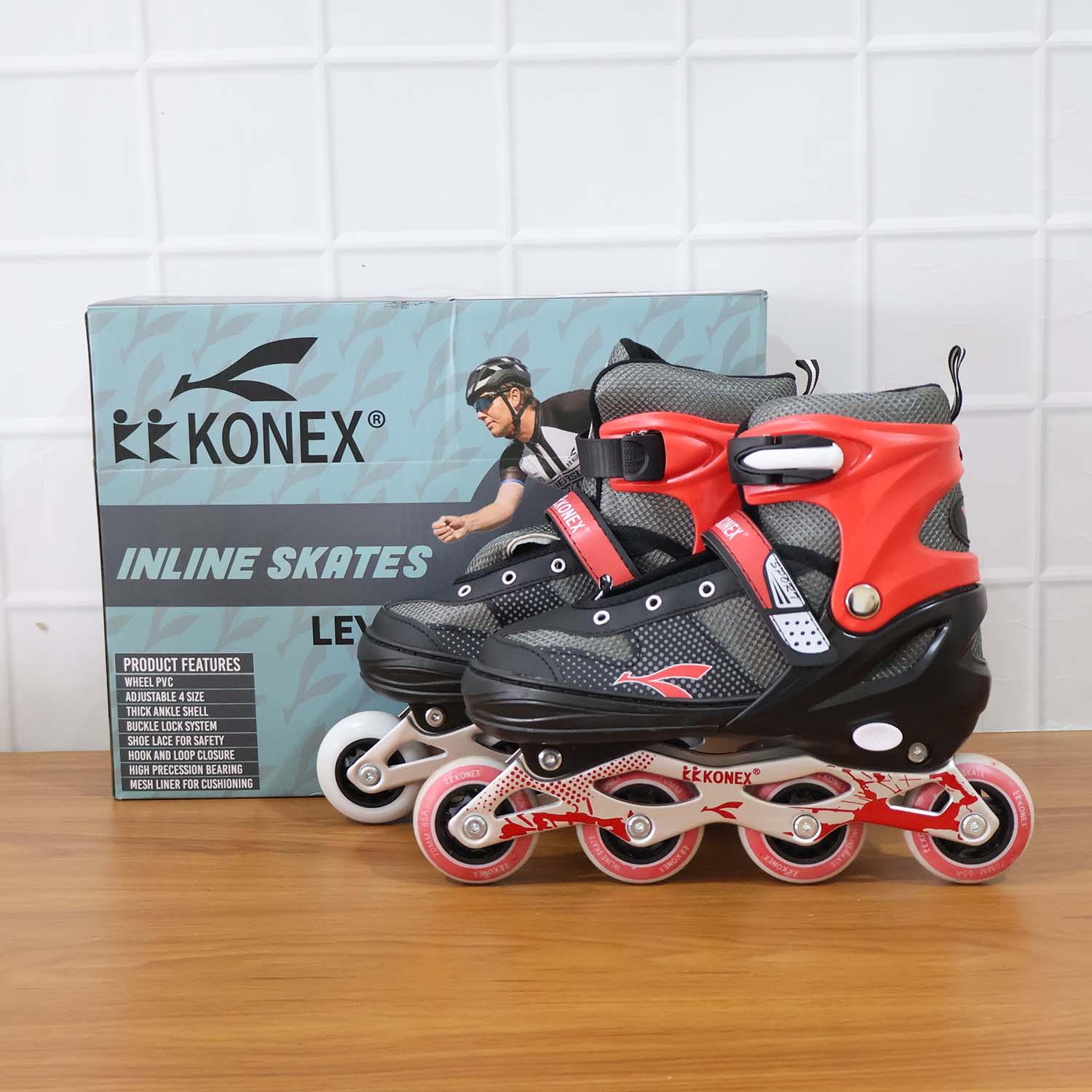 Professional Adjustable Inline Skates For Kids And Adults (Xl 1 Pair) - Zidbik
