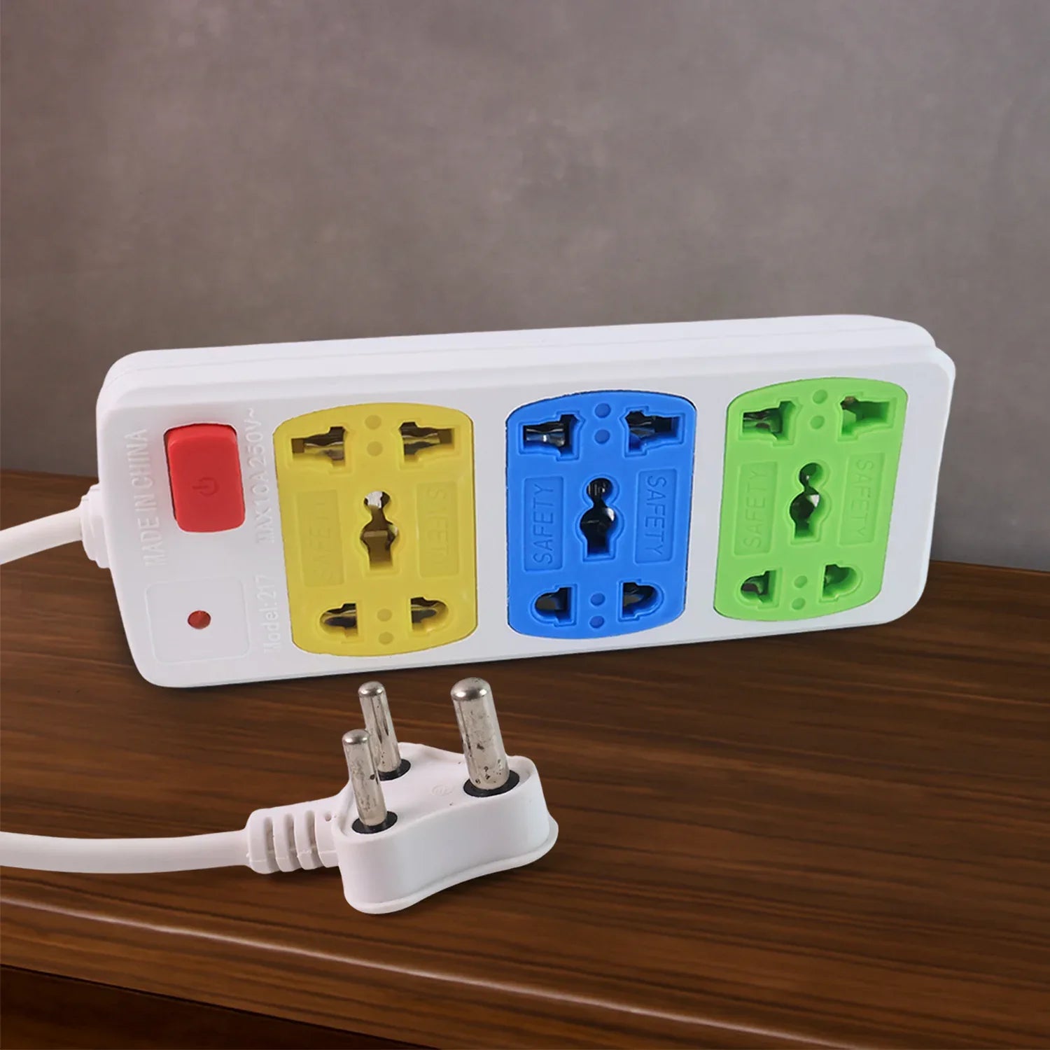 Compact 3-socket Universal Extension Board (1 Pc) - Zidbik