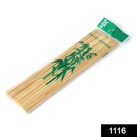 1116 Natural Bamboo Wooden Skewersbbq Sticks For Barbeque And Grilling - Zidbik