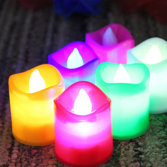 6429 10pcs Festival Decorative - Led Tealight Candles Battery Operated Candle Ideal For Party. - Zidbik